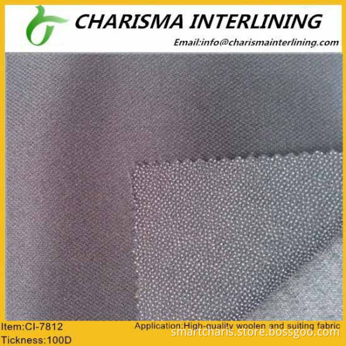 Woven fusible interlinings elastic interlining for men`s suits 7812 popular products
